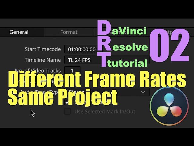 Timelines with Different Frame Rate in the Same Project | DaVinci Resolve Tutorials |  Part 02 | 4K