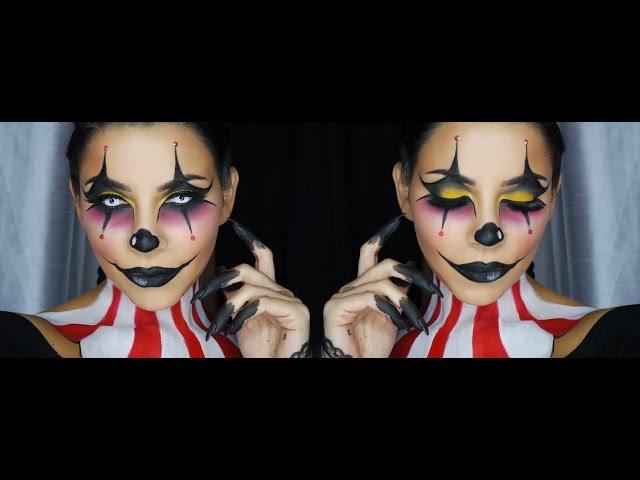 Clown Face Makeup Tutorial by Tina Kosnik