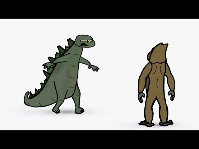 GODZILLA vs MONKEY - Part 1 REMASTERED (Side by Side)