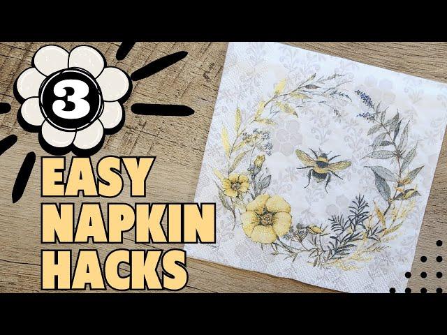 Bee Styling! Decoupage Napkin Tutorial. (3-Beginner-Friendly Crafting DIYs)