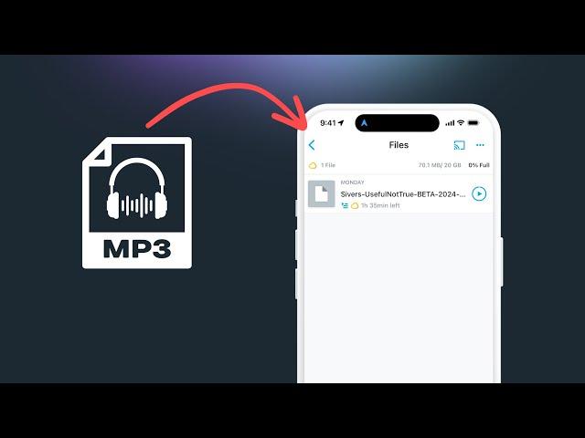 How to manually add an mp3 or audiobook to your podcast listening app