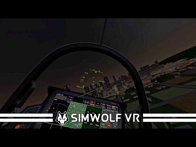 Flying in Gonzos Free Flight Server at night in VTOL VR Virtual Reality Flight Sim by SIMWOLF VR