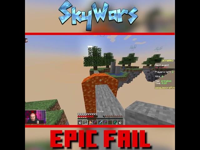 EPIC FAIL IN SKYWARS | PRINGLES DOMAIN