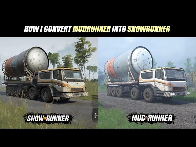 How I converted Mudrunner into Snowrunner with 50+ mods