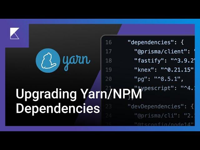 How I Upgrade Dependencies in a Node Project: yarn upgrade-interactive