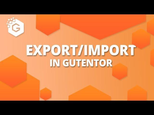 Export/Import Templates in WordPress Using Gutentor