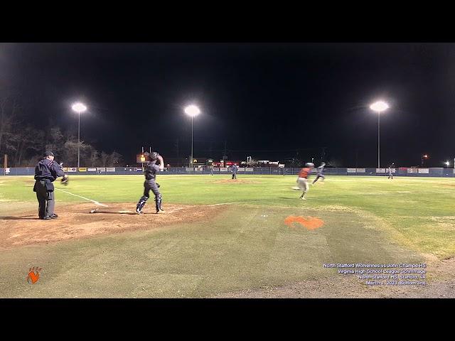 Graham Ward's RBI Double vs John Champe HS [4K]