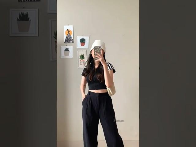 casual outfit for hangout hijab friendly & non hijab friendly outfit #shopeehaul cr:leinnns