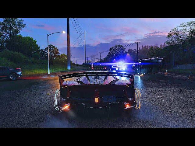 Need For Speed Unbound - Level 5 MAX Heat Cop Chase Escape (Ferrari FXX-K Evo Gameplay)