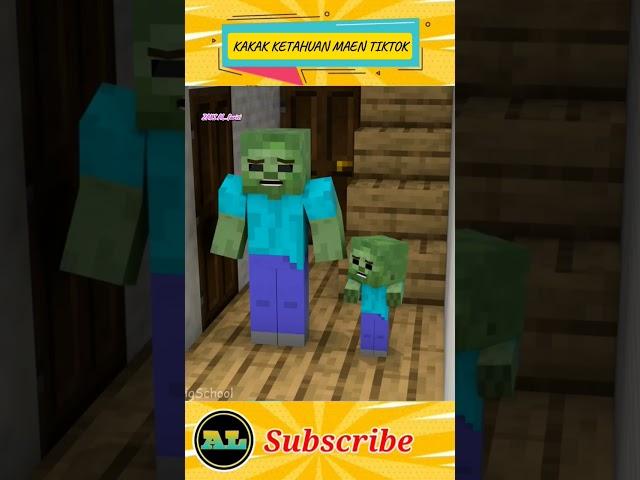 Kakak Ketahuan Maen Tiktok Karena Adek #dubbing #minecraft #roblox #skibiditoilet #funny #shortvideo