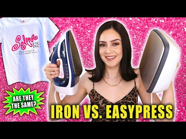 CRICUT EASYPRESS 2 VS. HOUSEHOLD IRON - ARE THEY THE SAME?! || Lucykiins