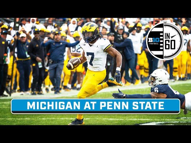 Michigan at Penn State | Nov. 11, 2023 | B1G Football in 60