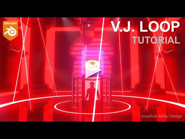 V.J.LOOP BLENDER TUTORIAL "BURGLAR" - #motiongraphics #animation #concertvideo