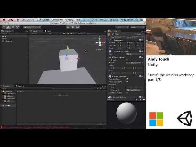 Andy Touch, Unity, "Train" the Trainers workshop 1/5