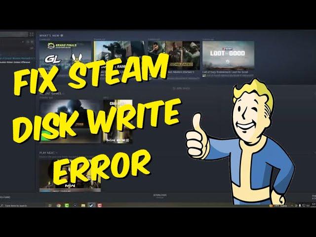 How To Fix Disk Write Error For Steam 2023