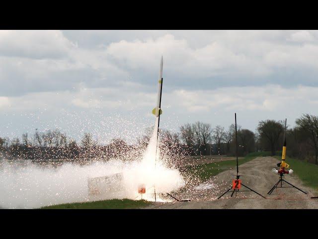 White Sparky Sugar Rocket Launch