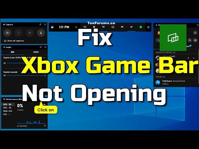 How To Fix Xbox Game Bar Not Opening or Not Working in Windows 10