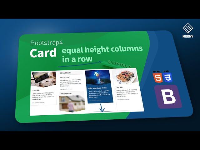 Equal height column in a row - Bootstrap4