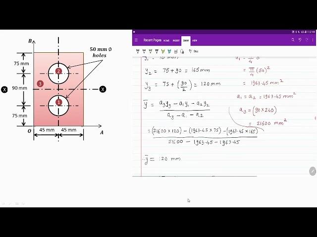 How to solve bending stress example -  Bending stress or flexural formula problems