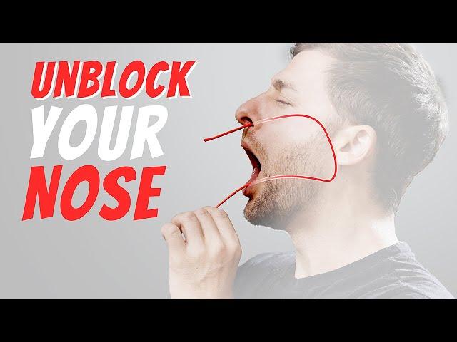 Stuffy Nose? Unblock Nasal Congestion (in 2 min)