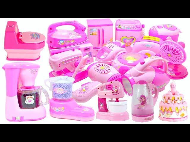 Pink Kitchen & Home Appliance Cooking Toys For Kids Compilation