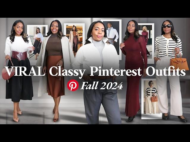 Recreating 10 Classy & Elegant Pinterest Outfits for Fall 2024