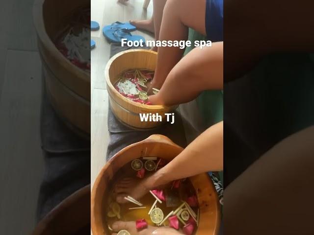 Foot massage spa with Tj # best foot massage # feet massage # good after walking all day