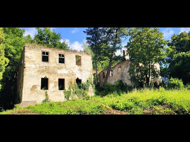 ruiny Pałacu Grodziszcze - Schloss Lampersdorf kreis Frankenstein