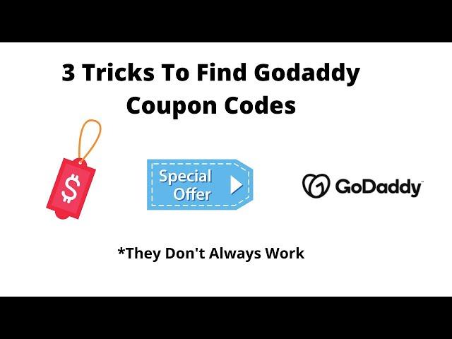 Godaddy Promo/Coupon Codes - How To Find Them (3 Ways)