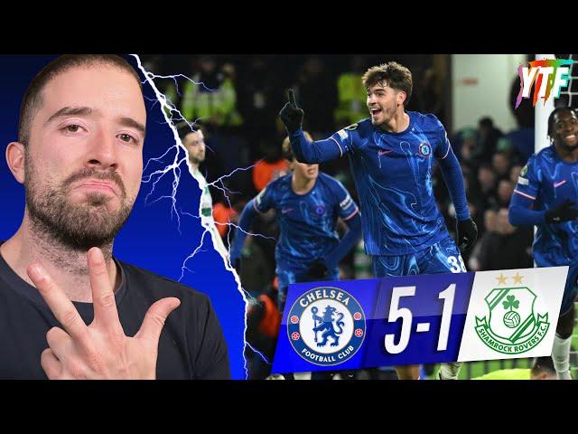 MARC GUIU SHINES AS HAT TRICK HERO! | Chelsea 5-1 Shamrock Rovers