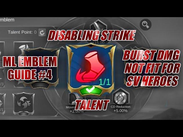 ML EMBLEM GUIDE 4- Disabling Strike for Burst Damage Explained | Not Fit for SV Heores | ZEkilled