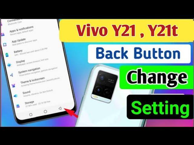 Vivo y21 back button setting/vivo y21 back button change/vivo y21t navigation gesture