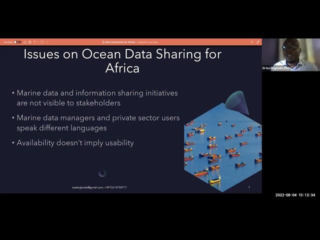 Ocean data inclusivity - Isa Elegbede