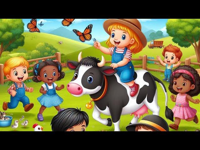 Play and adventure for children on the cow farm ‍️.