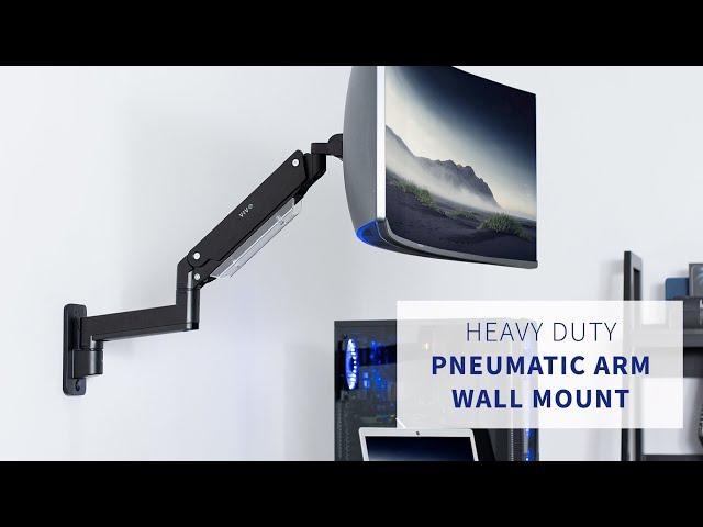 MOUNT-V101G1 Pneumatic Arm Single Ultrawide Monitor Wall Mount by VIVO