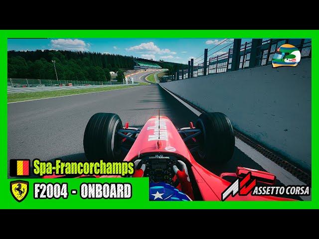 Ferrari F2004: SPA-FRANCORCHAMPS 2022 Onboard Pole Lap | Assetto Corsa