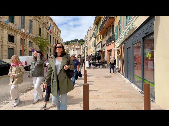 Cannes, France In 4K: Explore The Serene City Center  with ASMR Walk At 60 fps!