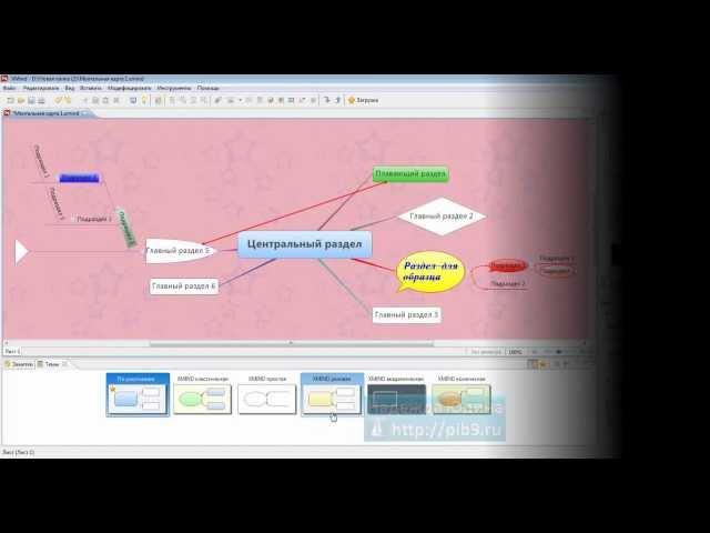 Создание ментальной карты с помощью программы Xmind