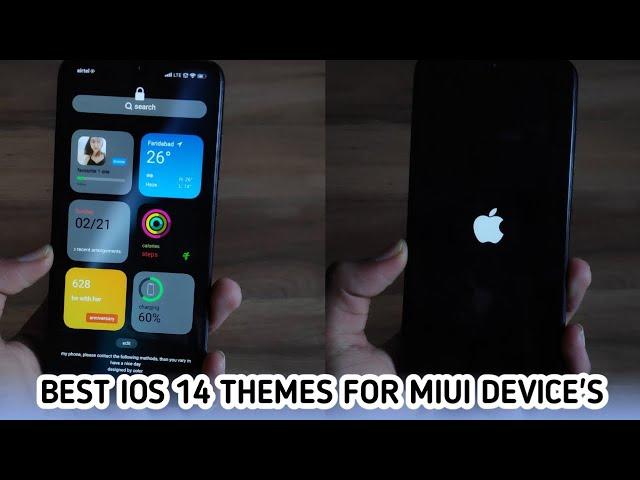 Miui 12 Best iOS themes for all Xiaomi devices | 2021 Best iOS themes | iOS boot | iOS control UI