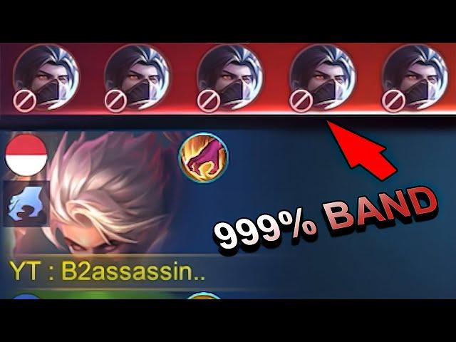 999% BAND!!HAYABUSA THIS PATCH BAN EVER -Mobile Legends