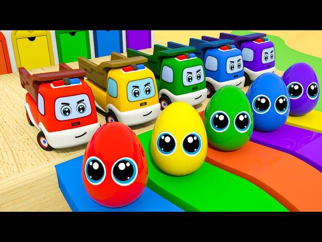 The Wheel on the Ambulance   Cartoon Cars | Baby Shark Sing a Song | Nursery Rhymes & Kids Songs