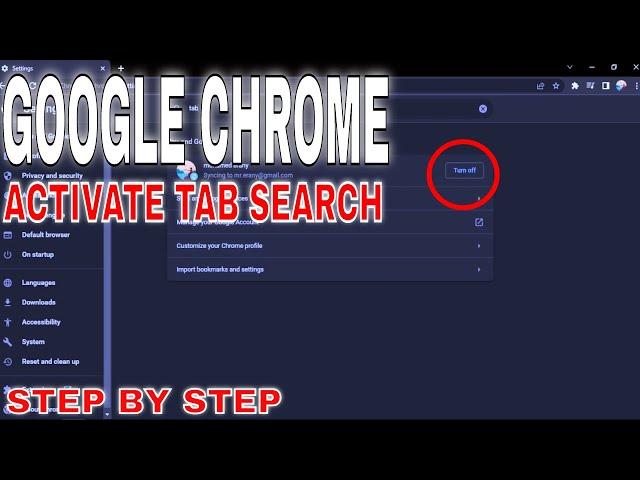  How To Activate Tab Search In Google Chrome 