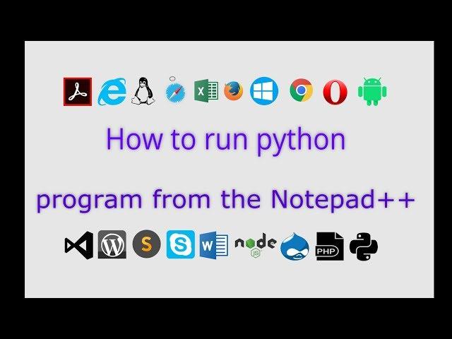 How to run python program with Notepad++