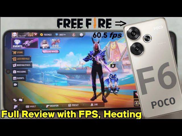 Poco F6 - Free Fire Heating, Battery Drain Test with FPS Meter  Shocking Results, 70 Days Review 