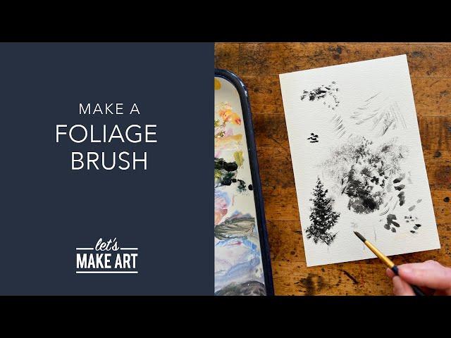 Learn How To Make a Foliage Brush | Watercolor 101 with Sarah Cray of Let's Make Art