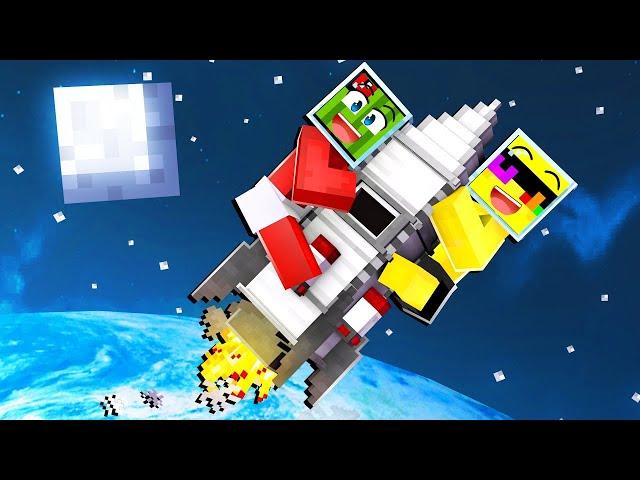 We Went TO THE MOON In Minecraft!