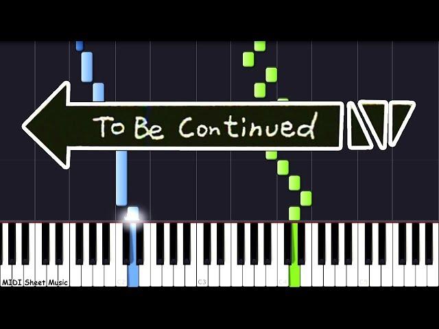 To Be Continued - Piano Tutorial (Roundabout)