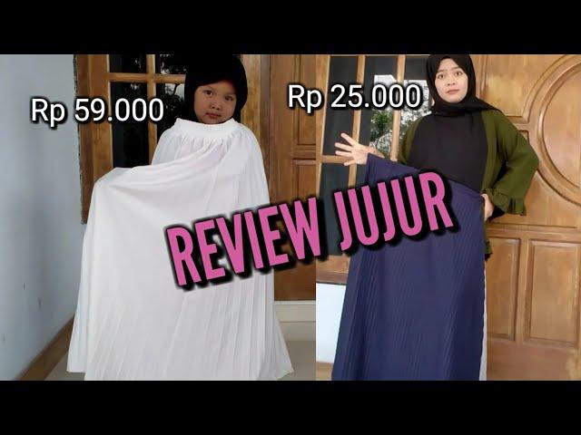 REVIEW 3 BAHAN ROK PLISKET wajib tau jenis kain sebelum beli