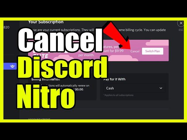 How to Cancel Discord Nitro Subscription on PC (Easy Tutorial)