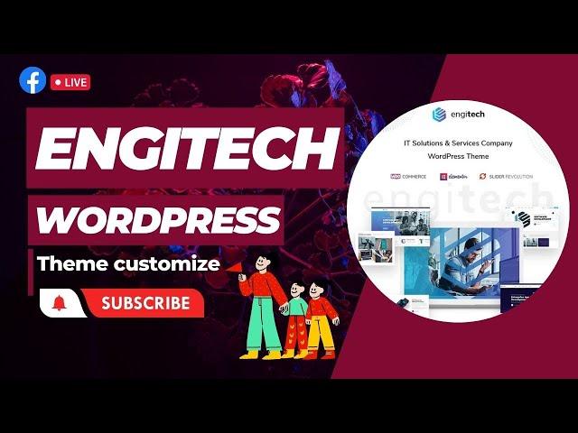 Engitech IT Solutions Services WordPress Theme customize 2023